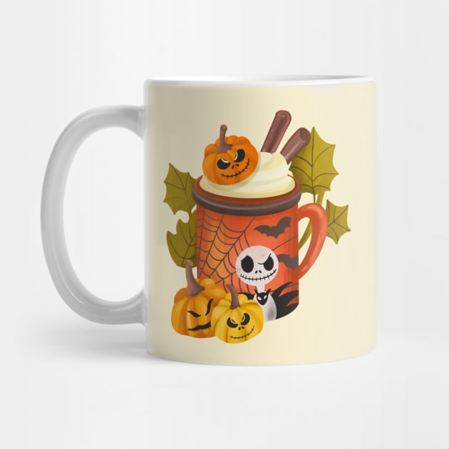 Spooky Halloween Pumpkin Drink by i am Cuta